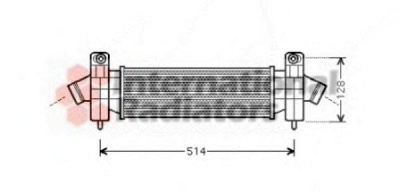 VAN WEZEL 18004341 -  Интеркулер